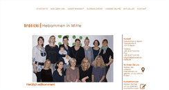 Desktop Screenshot of hebammen-in-mitte.de